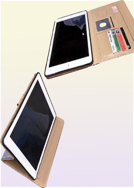 Custodia a portafoglio ufficiale in morbida pelle di lusso con supporto a vibrazione Smart Cover con slot per schede per iPad 97 Air 2 3 4 5 6 7 Air2 Pro4319674