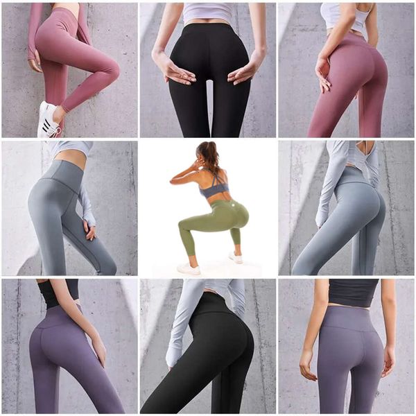 Pantaloni Lulu attivi primavera Donna limoni Align Leggings da donna Pantaloncini Canotta Biker Reggiseno Top lu lulemen Yoga Outfit Lunghezza al ginocchio Commercio all'ingrosso di alta qualità