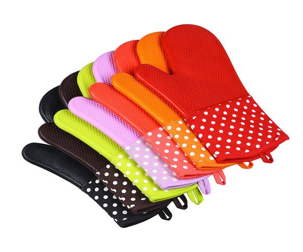 Luvas de forno de silicone de alta qualidade, luvas de forno de micro-ondas antiderrapantes, utensílios para cozinha, bolo, ferramentas de cozimento RRA36445914173