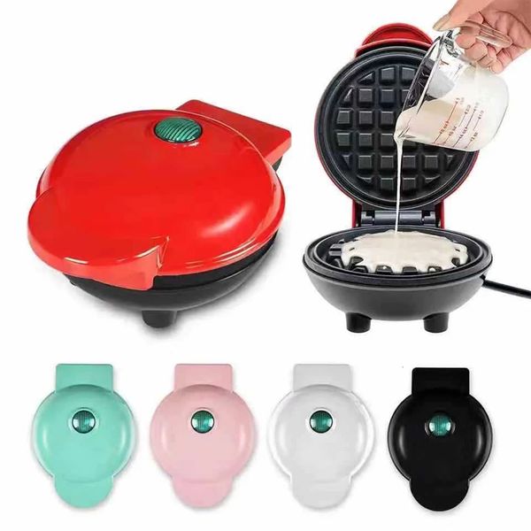 110V 220V Mini Elettrico Waffle Maker Macchina Da Cucina Apparecchio di Cottura per I Bambini Colazione Dessert Pot Torta Forno Uova Fritte Pan 240109