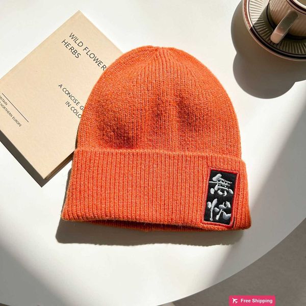 Дизайнерские бейсболки Осень и зима Шикарная китайская шерстяная шапка Вязаная шапка Croxin с теплым лицом маленькая шапка Корейская версия универсальный модный бренд в том же стиле 3G4J