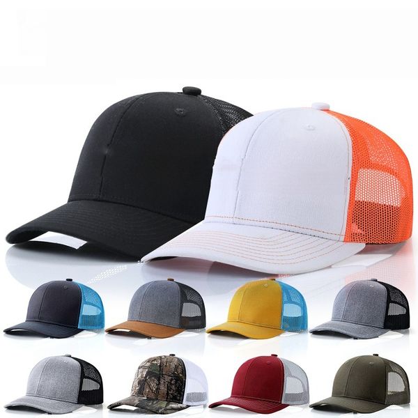 Cappelli camionisti logo tappi da baseball berretti hip hop patchwork regolabile snapback taglie per adulti per adulti viso