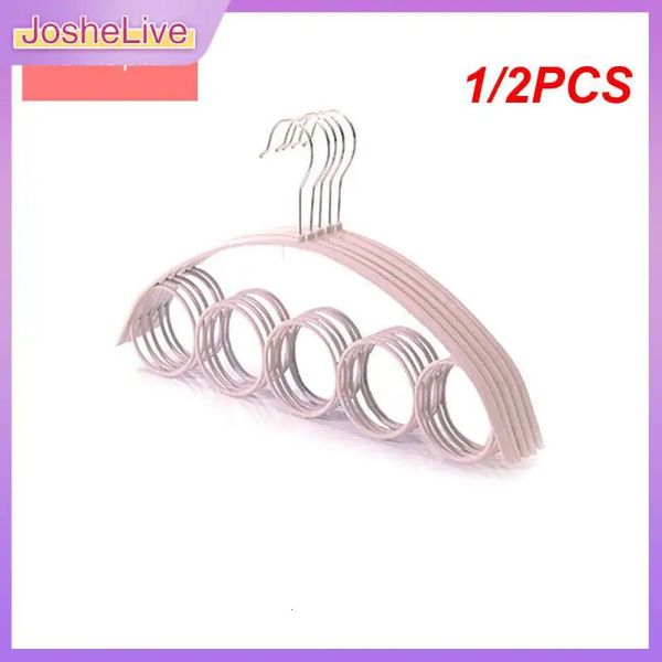 1/2PCS Prevenire la Ruggine Cintura Gancio Cinque Anello Design Cerchio Gancio Creativo Piegare A Volontà Sciarpa Gancio Gancio Portatile Super Resistente 240108