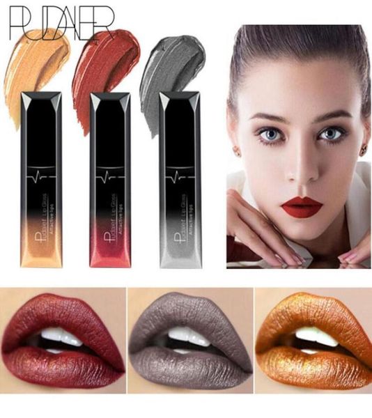 PUDAIER Wasserdicht Matte Samt Glänzend Lipgloss Lippenstift Lippenbalsam Sexy Rote Lippentönung 21 Farben Frauen Mode Make-Up Geschenk4872061