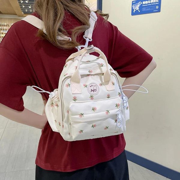 Sacos de escola bonito japonês harajuku estilo mini mochila multifuncional bolsa de ombro das meninas adolescentes pequena mochila