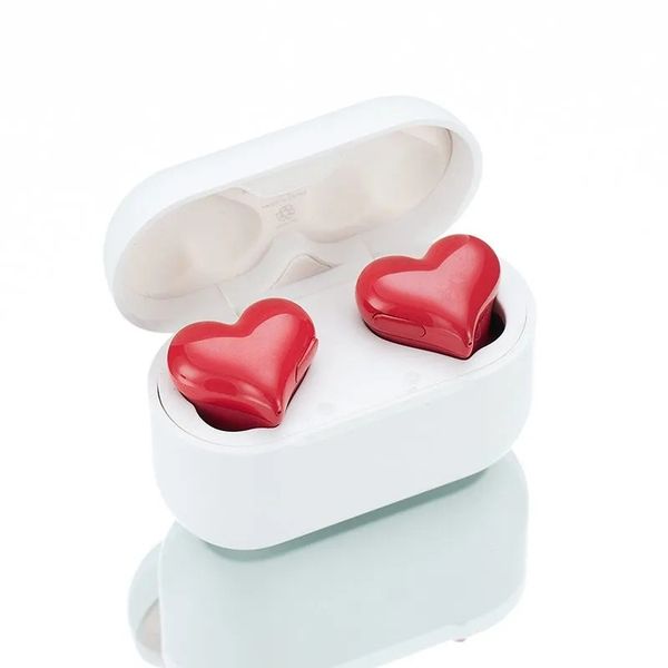 Heartbuds Kulaklık TWS Bluetooth Kablosuz Kulaklıklar Bluetooth 5.3 Kulaklıklı Kalp Şekleli Kadın Kulak içi kulaklıklar Kız Hediyeleri