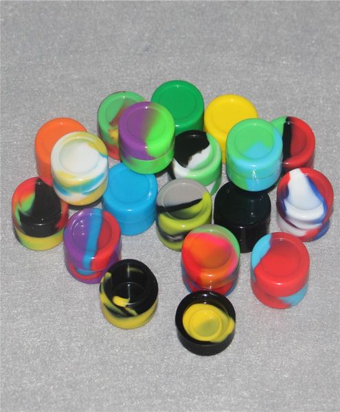 Contenitori per cera antiaderente scatola in silicone 5ml Contenitore in silicone vasetti di cera per uso alimentare dab barattolo di stoccaggio porta olio per vaporizzatore Vape smoki3263021