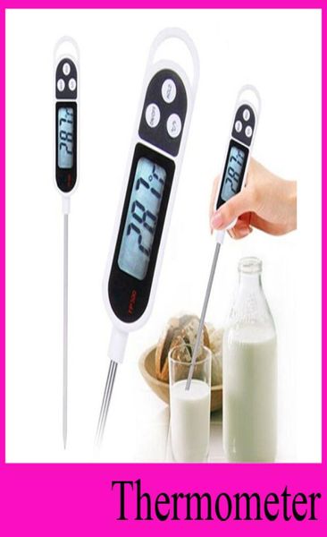 Neuankömmling Digitales Lebensmittelthermometer BBQ Kochen Fleisch Wasser Messen Haushaltsthermometer Sonde Küchenthermometer-Werkzeug 7986763