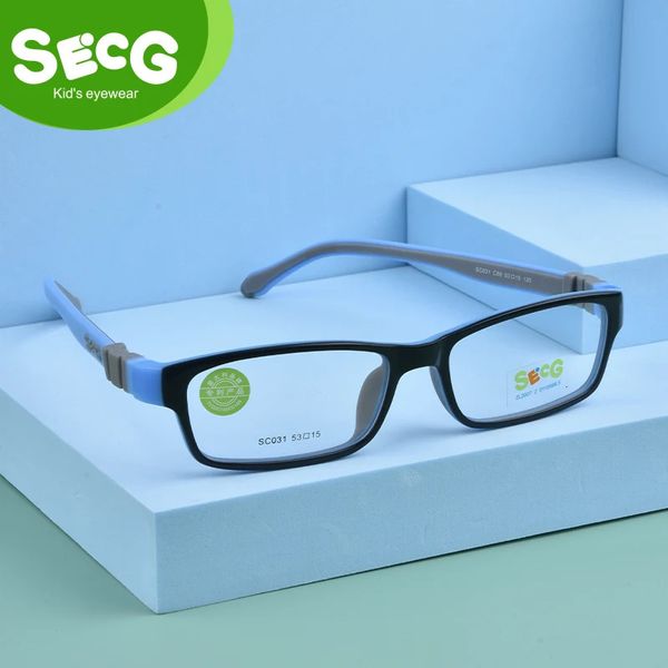 SECG Quadrato Staccabile Optiacal bambini Montatura per occhiali Montature per bambini Miopia Ipermetropia Occhiali da vista Senza vite 240109