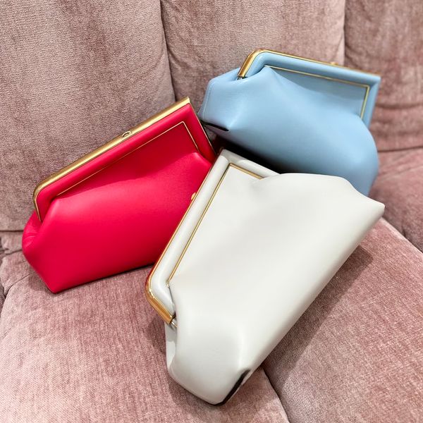 Lady Luxury Medium Yaz Kadınlar Erkekler İlk Debriyaj Çantaları 10a Tasarımcı Crossbody Cüzdan Totes Çanta ve Çantalar Vintage Orijinal Deri Seyahat Akşam Omuz Çantaları