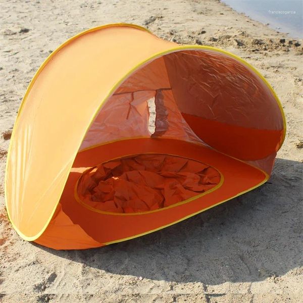 Tendas e abrigos Baby Beach Tent Crianças À Prova D 'Água Up Sun Toldo UV-Proteção Sunshelter com Piscina Kid Outdoor Camping Sunshade