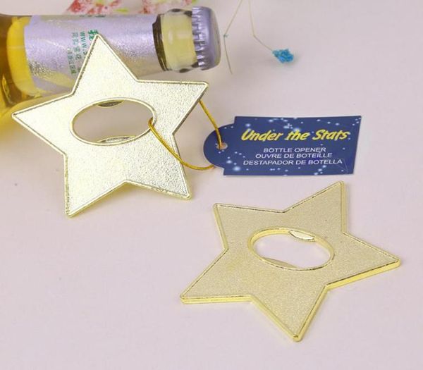 „Under The Star“ Gold Star Bierflaschenöffner Party Souvenir Hochzeit Gastgeschenke Geschenk und Giveaways für Gäste SN14677591428