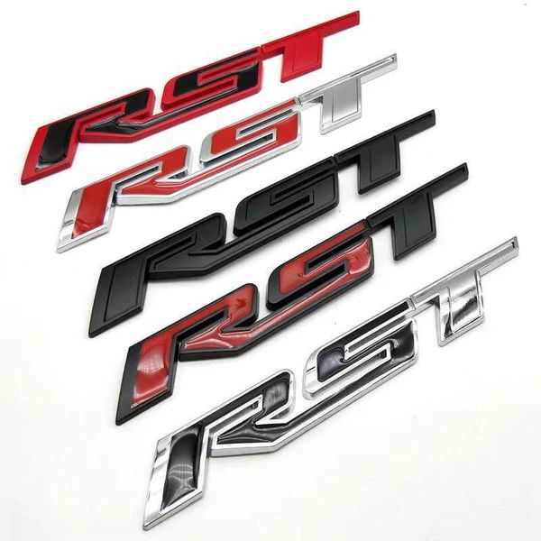 3D Metall RST Emblem Aufkleber Auto Aufkleber Geeignet für Chevrolet Silverado Suburban Tahoe Pickup Trunk Auto Aufkleber Front Abzeichen