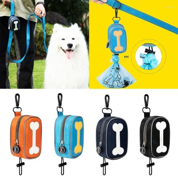 Hundebekleidung Kotbeutelspender Langlebiger Knochenmuster-Haustierhalter Wasserdichter Müll für das Walking-Training Y5GB