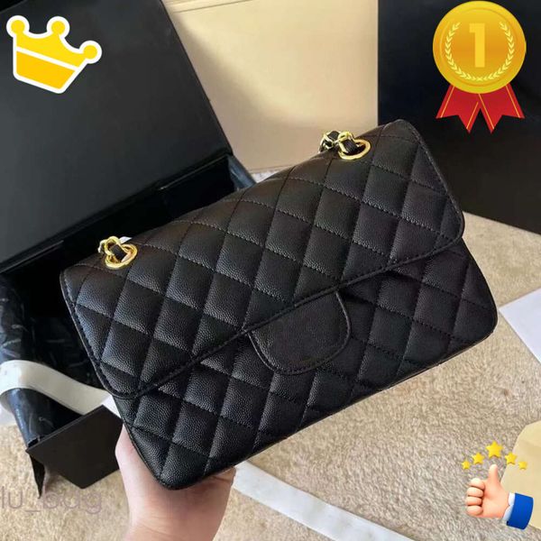 Tasarımcı Crossbody Çanta Omuz Çantası Tote Çantalar Elmas Stripe CF Serisi Zincir Çanta Debriyaj Flap Cüzdan Çantası Gerçek Deri Katı Hasp Kadınlar