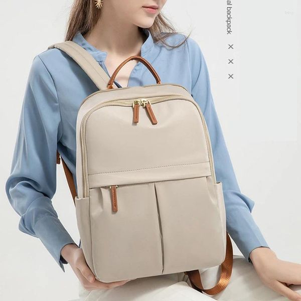 Sacos escolares Mochila para laptop Mulheres 14 15,6 polegadas Notebook Bag Business Female Travel