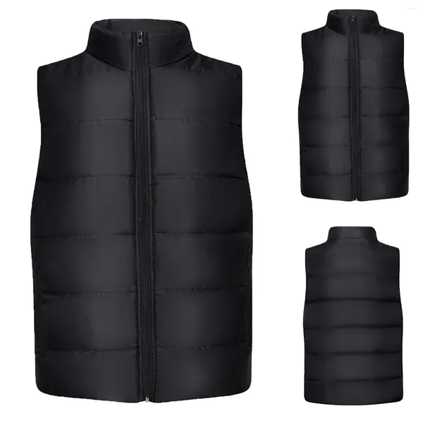 Gilet da uomo Uomo Autunno e Inverno Cotone Casual Tenere al caldo Cerniera rimovibile senza maniche Vacanza Gilet da esterno Cappotto Z1r 45 Giacca