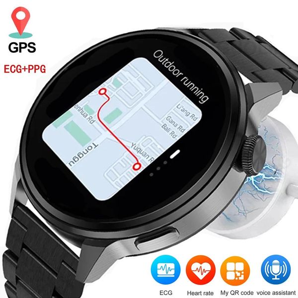 Uhren GAINBANG Smart Watch Männer Frau Fitness Herzfrequenz EKG Tracker Armband GPS NFC Anruf Armbanduhr Sport Smartwatch Für Android IOS