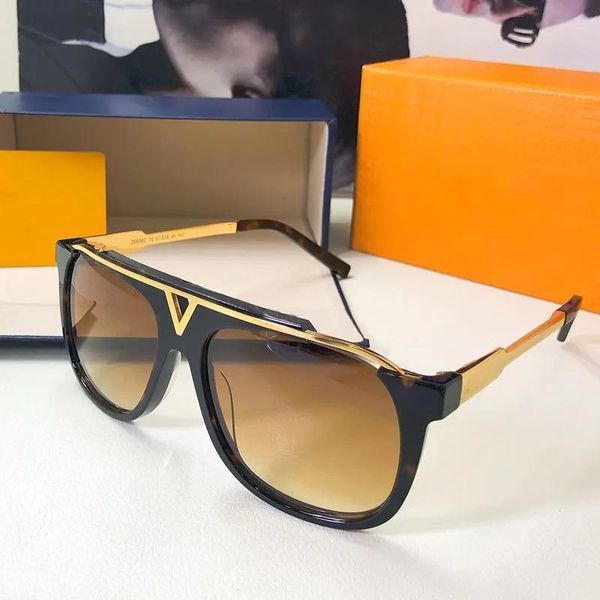 Herren Damen Designer Sonnenbrille Sonnenbrille Runde Mode Goldrahmen Glaslinse Brillen für Mann Frau mit Originaletuis Boxen Mischfarbe Luxusmarke BrillenW71R