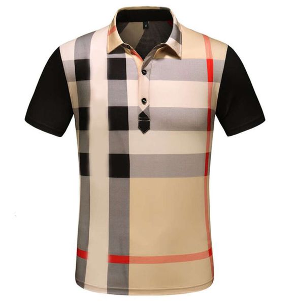 2022 Ropa de verano Diseñador de lujo Camisas de polo Hombres Moda casual Serpiente Abeja Estampado bordado Camiseta High Street Mens Polos Tamaño M-3XL3678