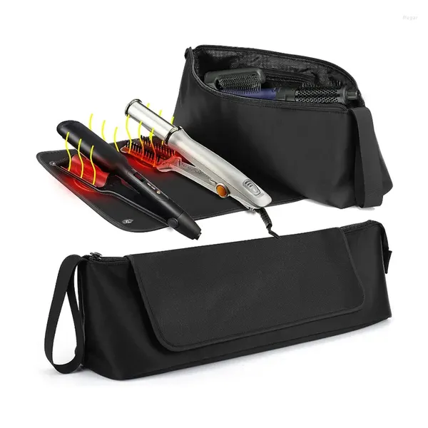 Sacos de armazenamento Straightener Case Curling Wand Bag Organizador de secador de cabelo para ferramentas de estilo