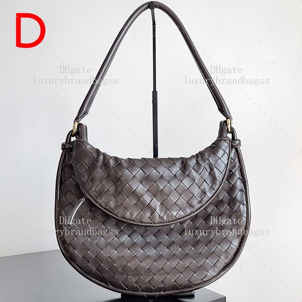 Borsa Hobo Designer Borsa a tracolla da donna Borsa firmata per donna Borsa a mezzaluna 36 cm Borsa media per ascella 10A Borsa di lusso in pelle di agnello intrecciata di qualità specchio B121V Con scatola