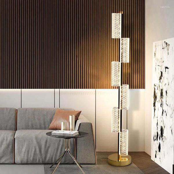 Stehlampen Designer Lava Wohnzimmer Lampe Luxus Knopfschalter Europäischen Moderne Nordic Led-Licht Dekoration Chambre Wohnkultur