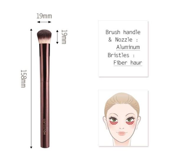 Neu VANISH SEAMLESS FINISH Concealer-Make-up-Pinsel, Metallgriff, weiche Borsten, abgewinkelt, großer Concealer-Kosmetikpinsel, Beauty-Tool2898819