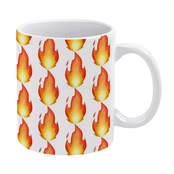 Tazze Tazza bianca fuoco per amici e parenti Regalo creativo 11 Oz Caffè in ceramica Fresco Divertente Fantastico Ragazzo Ragazze