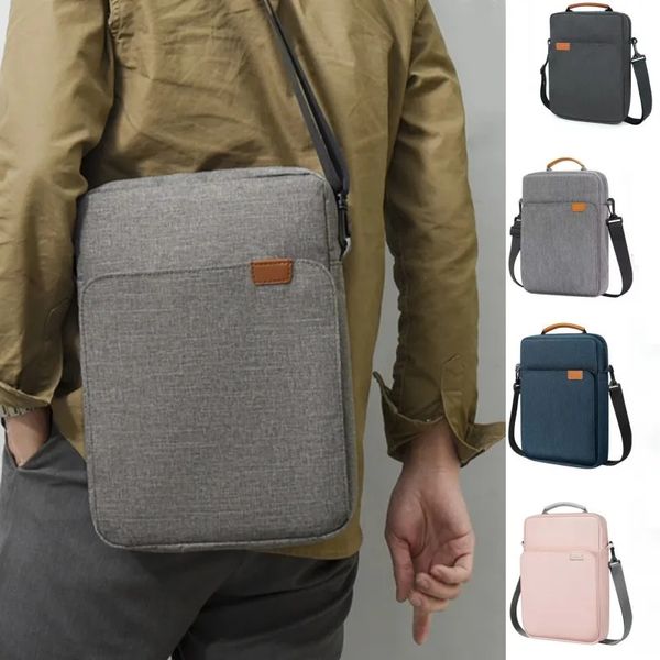 913 Polegada Tablet Ombro Crossbody Bolsa Portátil Caso com Alça Business IPad Armazenamento À Prova D 'Água 240108