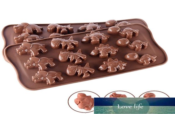 Moldes de cozimento Silicone Dinossauro Mold Chocolate Animal Bolo Biscuit Fip Sugar Candy DIY7874995