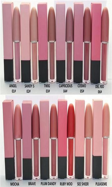 Nova maquiagem cosméticos labiais Selena Natal edição limitada batom bala Lustre Lip Gloss 12 cores DHL 3155399