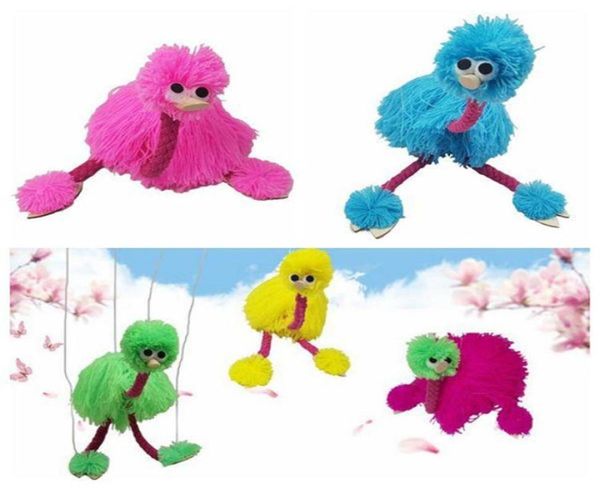 5 colori 36 cm giocattolo marionetta bambola muppets animale muppet burattini a mano giocattoli peluche struzzo favore di partito DHL9768007