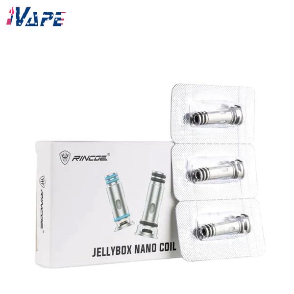 Rincoe Jellybox Nano Mesh bobina di ricambio 0,5ohm/1,0ohm 3 pezzi/pacco adatto per kit Jellybox Nano e altri