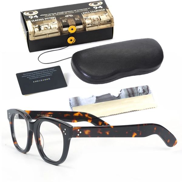 Мужские очки Johnny Depp Lemtosh, оптические очки в оправе, прозрачные линзы, элитный бренд, винтажные ацетатные мужские компьютерные очки 240109