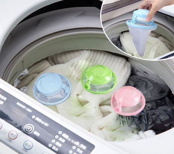 Casa flutuante coletor de cabelo fiapos malha bolsa máquina lavar roupa saco filtro 2019 banheiro flutuante pet fur catcher5967629