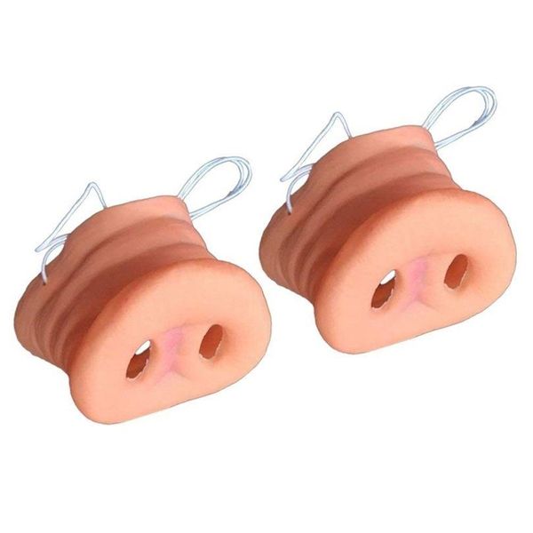 Outros suprimentos de festa de evento 2 pcs Simation Pig Nariz com elástico máscara de fantasia de animal Holloween Prop Trajes de Halloween Drop de Dhvay