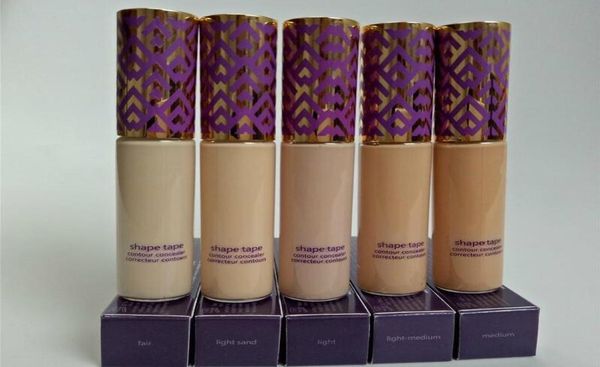 Forma di alta qualità 5 colori Nuovo trucco Concealer contorno 5 colori / scatola 10 ml correttore contorno Fair Light Medium Tan Sabbia chiara Deep3006591