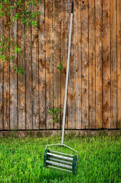 Aerador de gramado rolante para serviço pesado, cortador de grama, escarificador de jardim com ponta de rolo 1437396