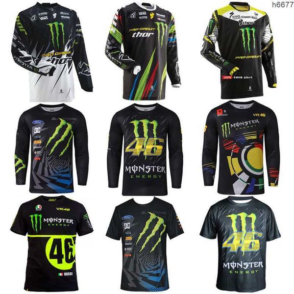T-shirt da uomo Kawasaki Ghost Claw Speed Discendente Cycling Suit Out Road Motorcycle Suit Mountain Bike Abito da corsa estate