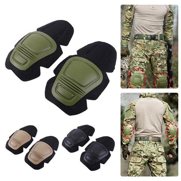 Knee Pads Tactical Knee&Elbow Protector Pad For Paintball Combat Uniform Military Suit 2 Pads&2 Elbow Just Hunting