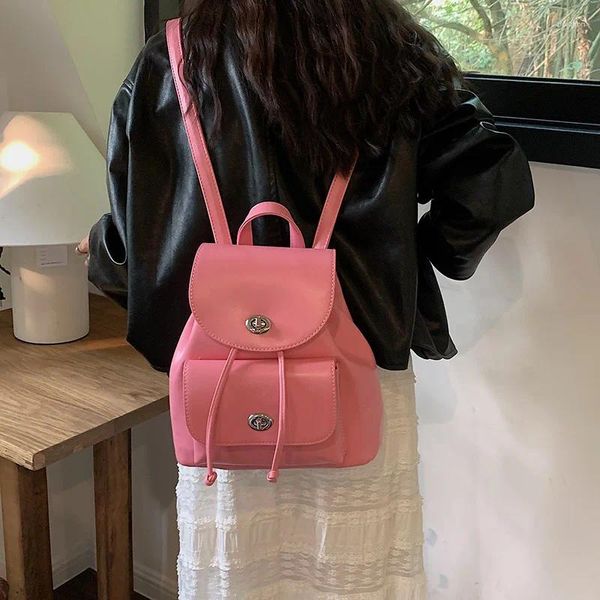 Schultaschen 2024 Mode Frauen Kleine Handtasche Hohe Qualität Langlebiger Stoff Weibliche Umhängetasche Hübscher Stil Mädchen Schöne Mini Rucksack