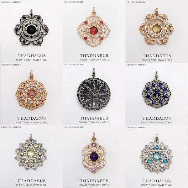 Schmuckanhänger Milzwurzel Herz Drittes Auge Halschakra Lotus Karma Rad, brandneuer Vintage-Schmuck Bijoux Geschenk für Frauen Mädchen Männer