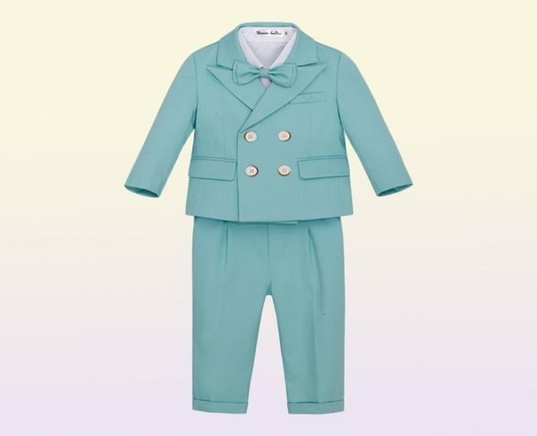 Anzüge Kind Formelle Kleidung Anzug Set Herbst Winter Jungen Jacke Hosen Weste Outfit Kinder Baby Geburtstag Party Leistung Hochzeit Kostüm 3139208