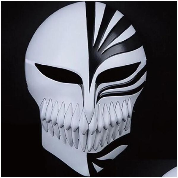 Maschere per feste Morte Ichigo Kurosaki Bleach Christmas Dance Masquerade Cosplay Halloween Cool Mask 220705 Drop Delivery Home Garden Festi Ot57B