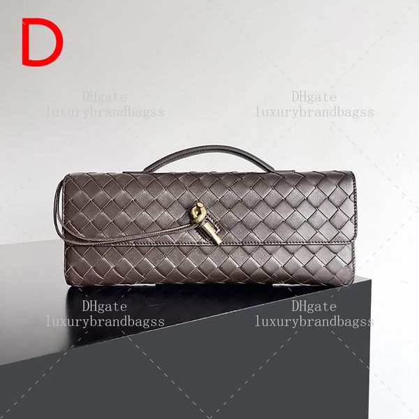 Lange Clutch-Tasche mit Griff, Designer-Abendtasche, 31 cm, Designer-Tasche für Damen, Handtasche aus Intrecciato-Lammleder, 10A-Spiegelqualität, lange Brieftasche B123V mit Box