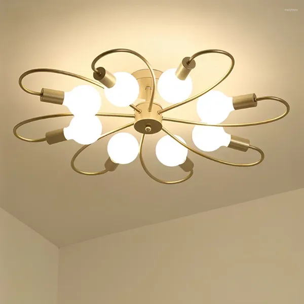 Plafoniere Soggiorno Sospendere Lampadario moderno Luce Creativa Camera da letto principale Appeso Apparecchi di illuminazione per la casa Lampada a lustro