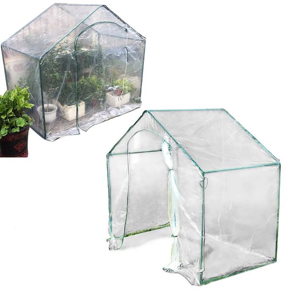 Mini estufa reforçada, pináculo ao ar livre, jardinagem pequena, dossel para casa verde, à prova de chuva, dossel de isolamento de plantas 240108