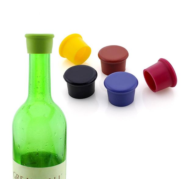 Tappo per bottiglia di vino Conservazione in silicone per uso alimentare Tappi per vino Cucina Vino Champagne Tappo di sughero Chiusure per bevande Strumento bar 8883064