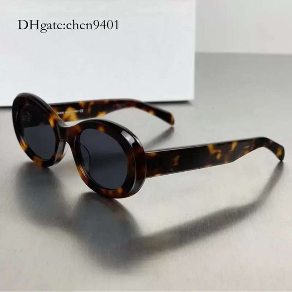 Für Vintage Frau Frankreich Sonnenbrille Designer sexy Katze Augenbrille Ovales Acetat Schutzantrieb Brillen Damen Sonnengliederkleidung